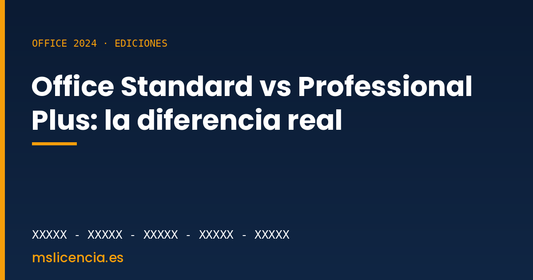 Office Standard vs Professional Plus: la diferencia real, sin marketing