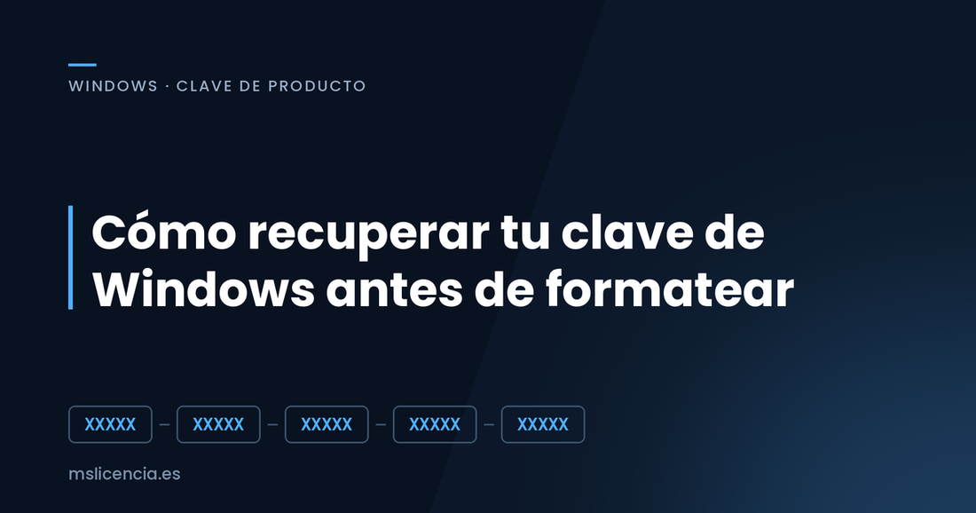 Cómo recuperar tu clave de producto de Windows antes de formatear