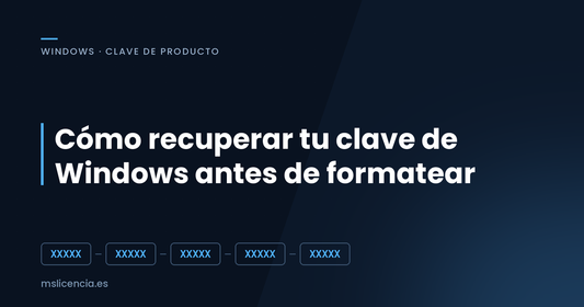 Cómo recuperar tu clave de producto de Windows antes de formatear