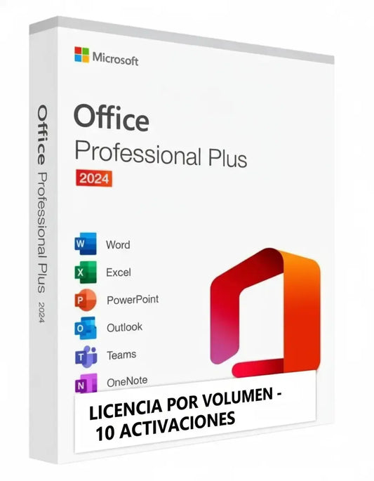Microsoft Office 2024 Pro Plus – Licencia Volumen 10 Activaciones
